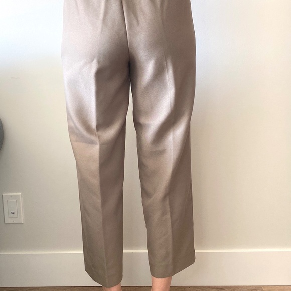 Vintage High Rise Trousers, khaki beige. Elastic. Like-new condition, M - Picture 2 of 6